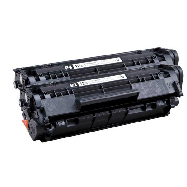 HP 12A Q2612AD Siyah Orijinal Toner 2'li Set