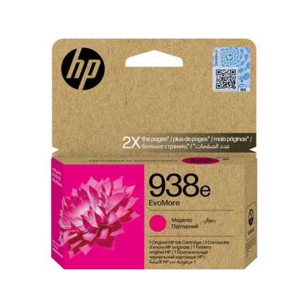 HP 938e 4S6Y0PE Kırmızı Orijinal Kartuş