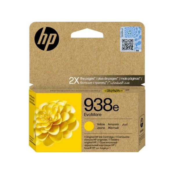 HP 938e 4S6Y1PE Sarı Orijinal Kartuş