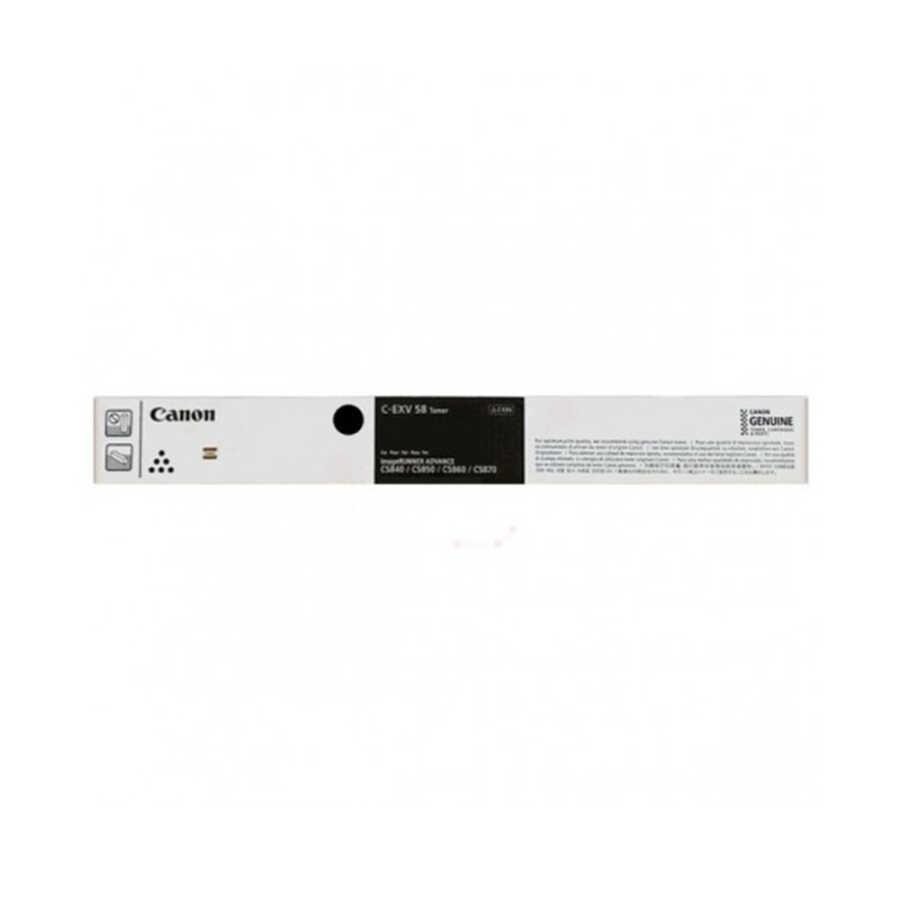 Canon C-EXV 58BK 3763C002 Siyah Yüksek Kapasiteli Orijinal Toner