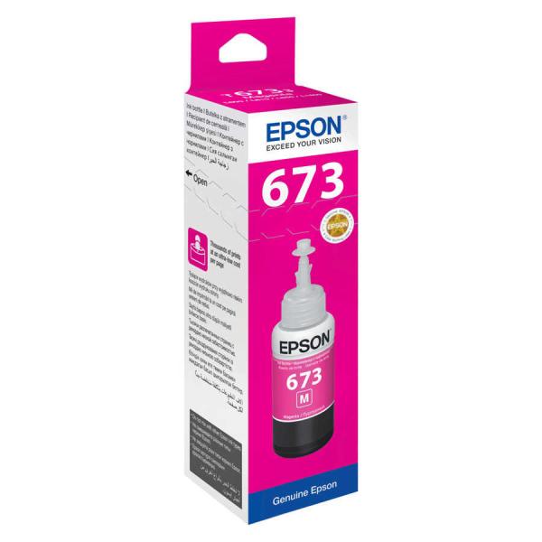 Epson EcoTank 673 C13T67334A Kırmızı Orijinal Mürekkep