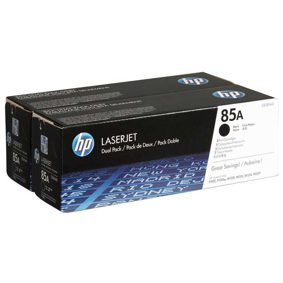 HP 85A CE285AD Siyah Orijinal Toner 2'li Set