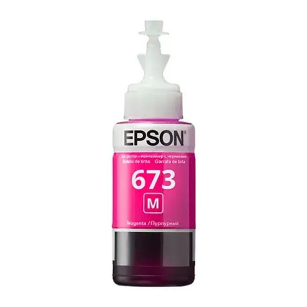 Epson EcoTank 673 C13T67334A Kırmızı Orijinal Mürekkep