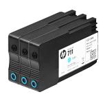 HP 711 CZ134A Mavi Orijinal Kartuş 3'lü Set